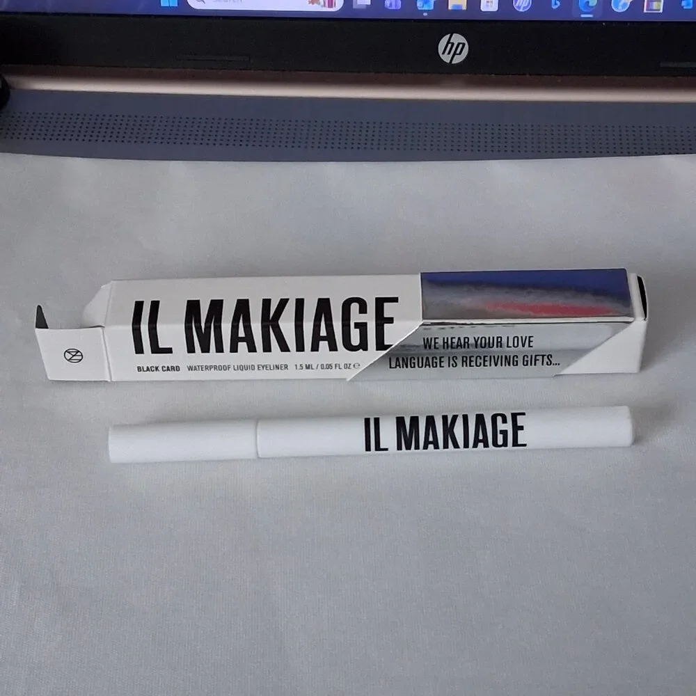 IL MAKIAGE Black Card Liquid Eyeliner Ultra-Black Waterproof Eyeliner NIB